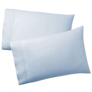 Ralph Lauren Home Organic 464 Thread Count Percale Standard Pillowcase Sky Blue